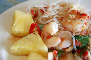 Image showing Thai prawn salad