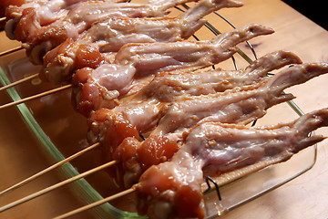 Image showing Raw chicken wings