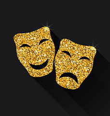 Image showing Comedy and Tragedy Masks