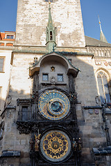 Image showing Famous old Prague Astronomical Clock -Prague Orloj