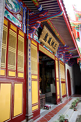 Image showing Chinese temple entrance