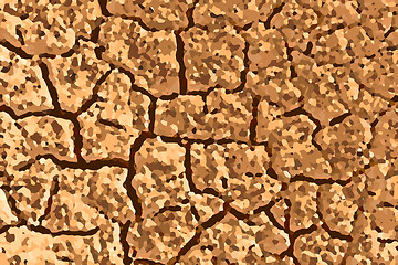Image showing Dried soil background