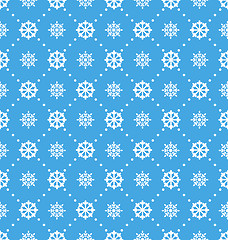 Image showing  Seamless Wallpaper with Beautiful Snowflakes, Winter Background