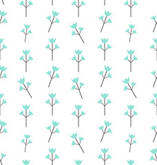 Image showing Seamless Pattern with Floral Elements