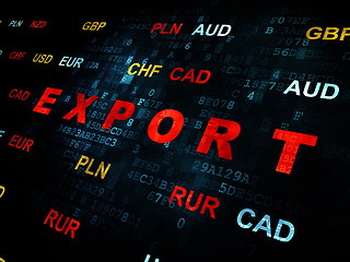 Image showing Finance concept: Export on Digital background