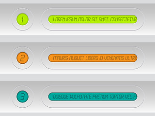 Image showing Tech infographic with colorful lcd displays