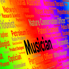 Image showing Musician Job Means Sound Track And Audio