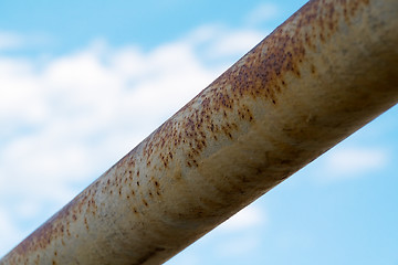 Image showing Rusty Bar Against Blue Sky