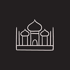 Image showing Mosque sketch icon.