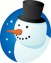 Image showing Smiling snowman