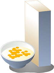 Image showing Breakfast cereal illustration