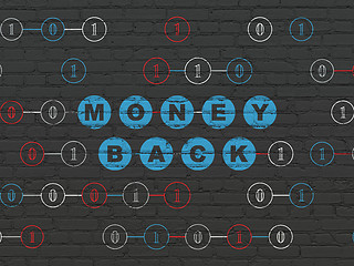 Image showing Finance concept: Money Back on wall background
