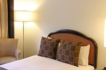 Image showing Hotel bedroom