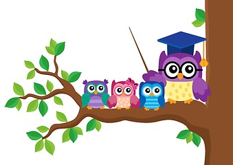 Image showing Stylized school owl theme image 5