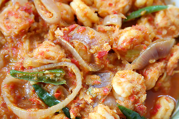 Image showing Spicy prawns