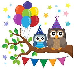 Image showing Party owls theme image 1