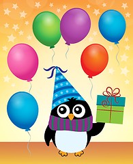 Image showing Party penguin theme image 4