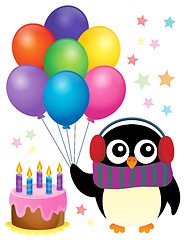 Image showing Party penguin theme image 1