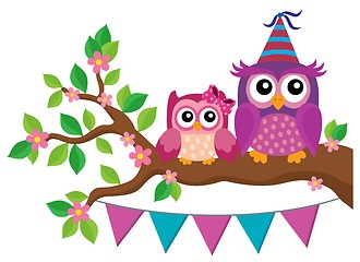 Image showing Party owls theme image 2