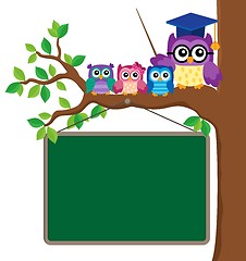 Image showing Stylized school owl theme image 6