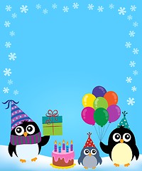 Image showing Party penguin theme image 3