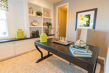 Image showing Interior Office Room of Well Appointed Home