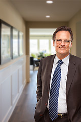 Image showing Businessman In Hallway of New House