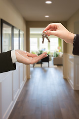 Image showing Handing Over The Keys Inside House