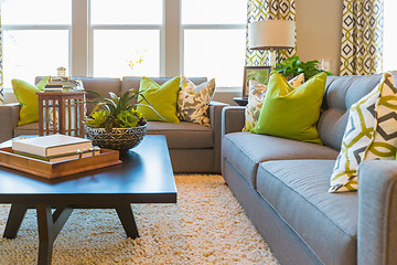 Image showing Living Area with Coffee Table and Couch