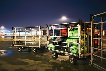 Image showing Baggage at the airport