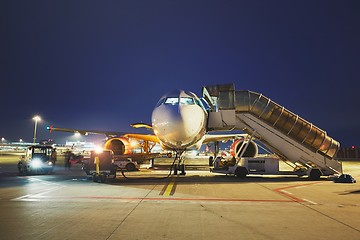 Image showing Airport in the night