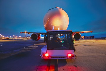 Image showing Airport in the night