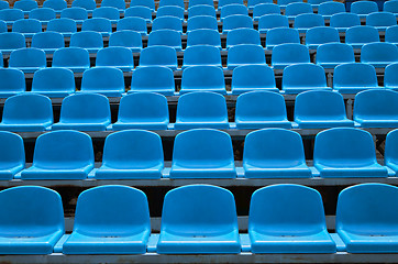 Image showing Empty seats in a stadium