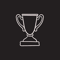 Image showing Trophy sketch icon.