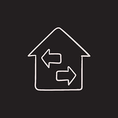 Image showing Property resale sketch icon.