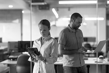 Image showing business couple at office