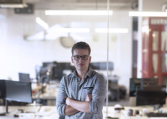 Image showing business man at modern  office