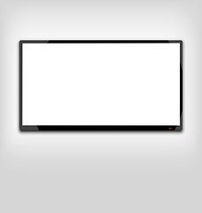 Image showing LCD or LED tv screen hanging on the wall