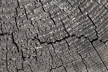 Image showing Abstract cracked wood  