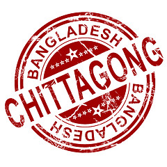 Image showing Red Chittagong stamp 