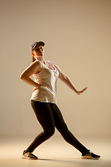 Image showing The women dancing hip hop choreography