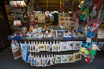 Image showing Souvenir shop at famous Havels Market in first week of Advent in Christmas