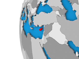 Image showing Cyprus on globe