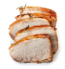 Image showing roasted pork slices