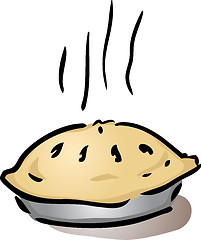 Image showing Fresh whole pie