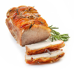 Image showing roasted sliced pork