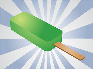 Image showing Lime popsicle