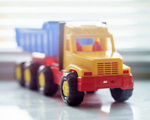 Image showing Toy Dump Truck Close up