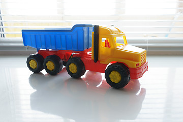 Image showing Toy Dump Truck Close up