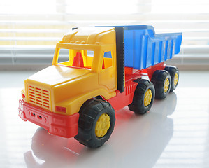 Image showing Toy Dump Truck Close up